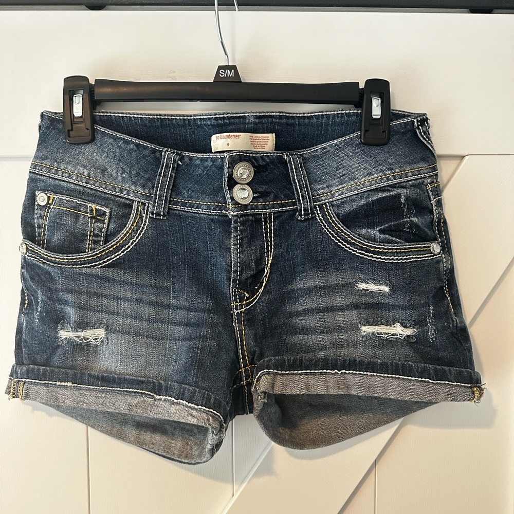 No Boundaries Denim Shorts